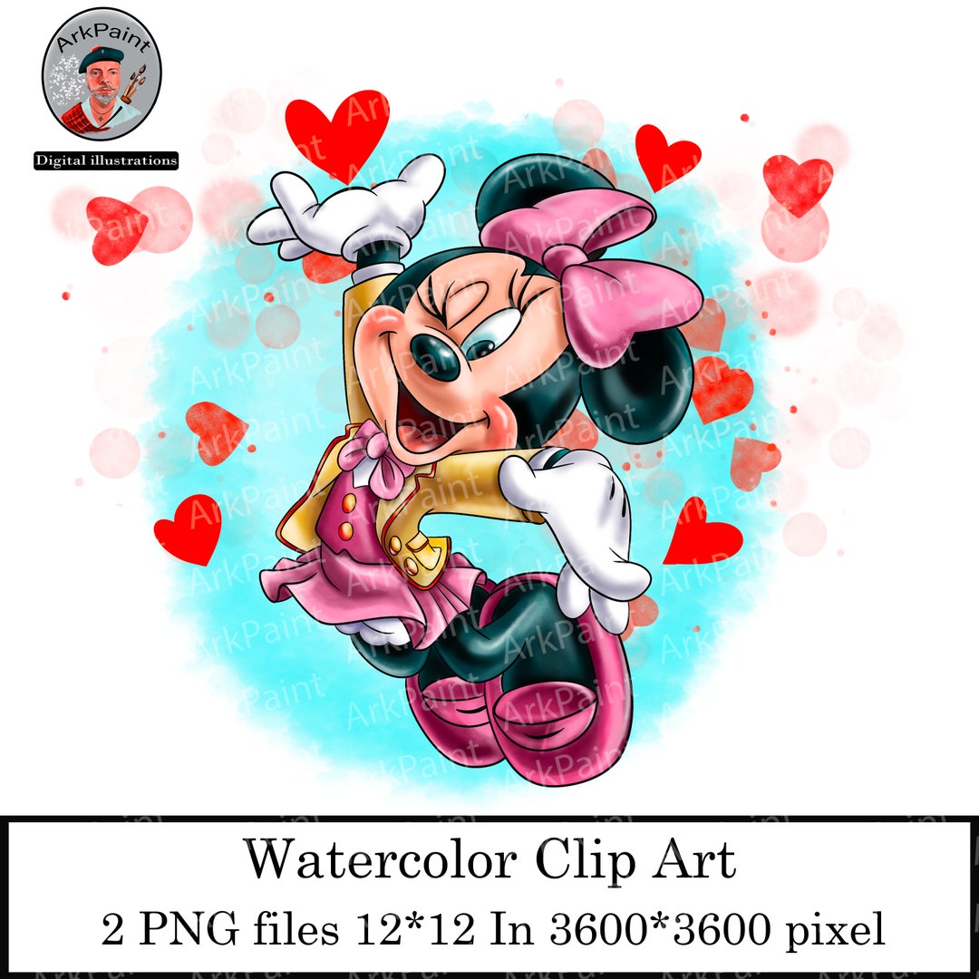 Valentine's Day Minnie Mouse PNG Minnie Mouse Pngminnie - Etsy