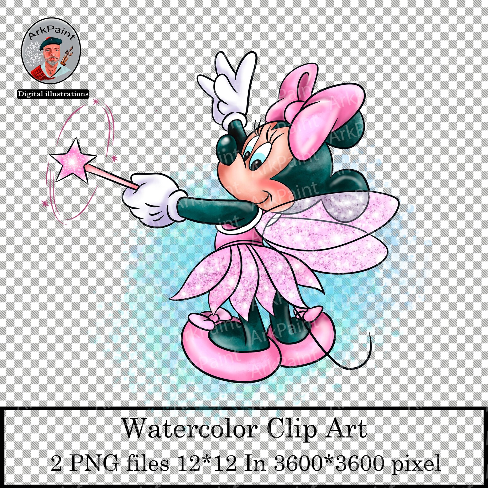 Minnie Mouse PNG Minnie Mouse Fairy Clipart Minnie Clipart - Etsy