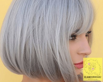 Silver Bob Wig