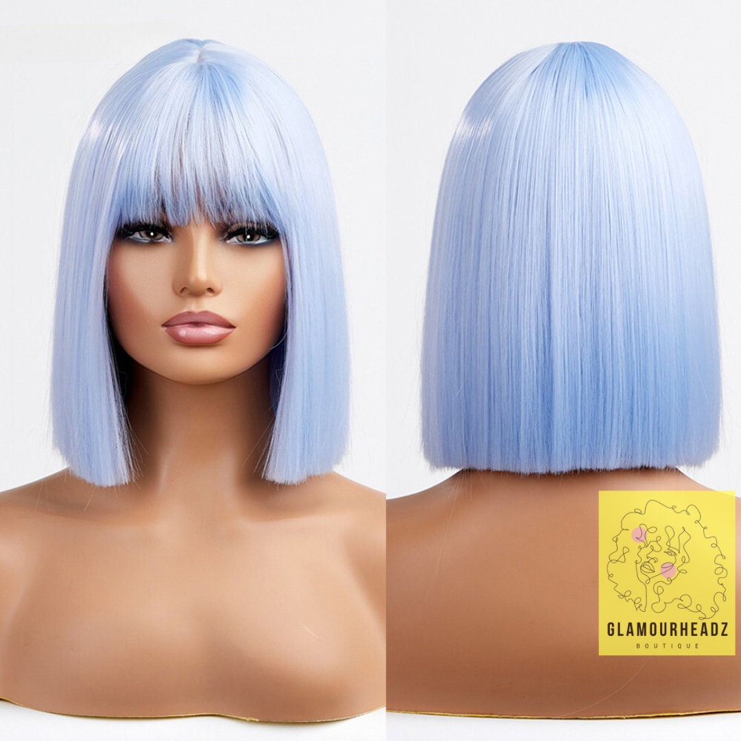 Baby Blue Wig Etsy