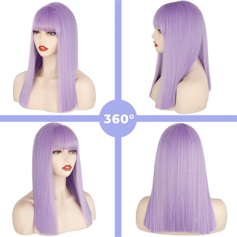 Medium Violet Wig image 8