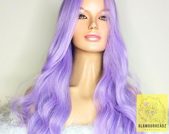 Long Purple Wig