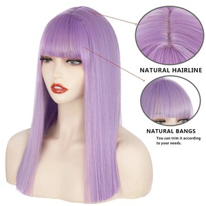 Medium Violet Wig image 7