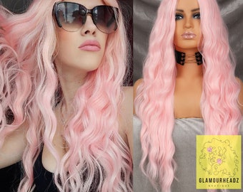 Long Pink Wig