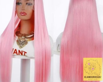 Pink Lace Front Wig