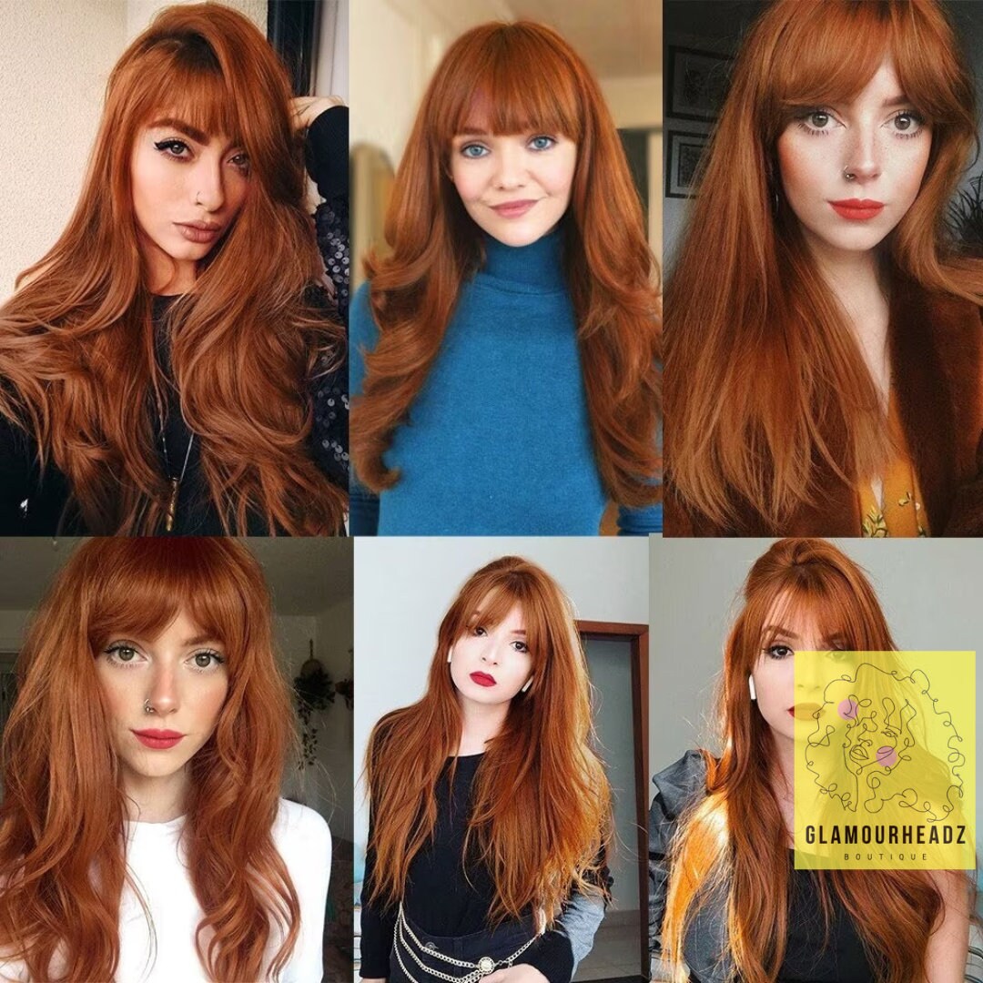 Redhead with bangs