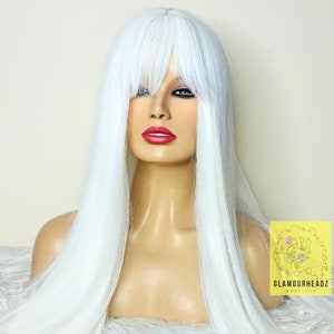 White Wig with Fringe