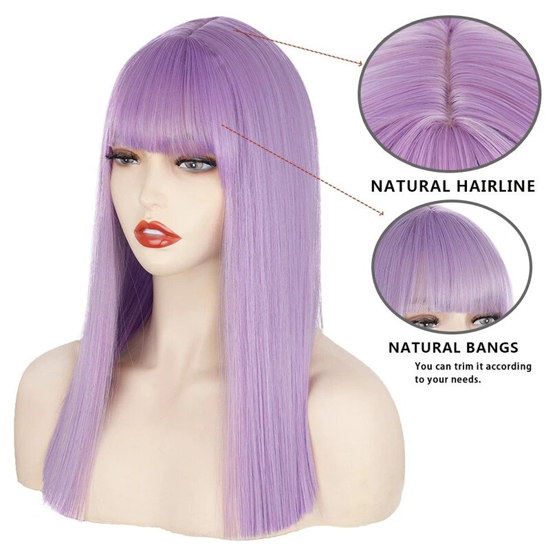 Medium Violet Wig image 4