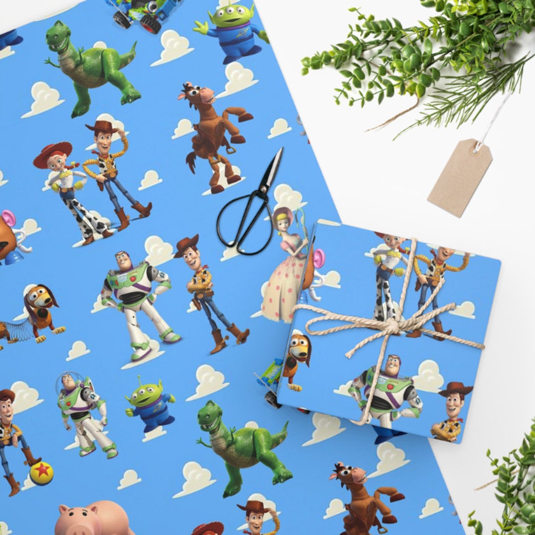 Toy Story Gift Wrap Toy Story Wrapping Paper Toy Story Etsy
