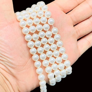 Natural crystal white 001 650 Swarovski pearl genuine Swarovski round beads for jewelry making 2mm 3mm 4mm 5mm 6mm 8mm 10mm 12mm zdjęcie 6