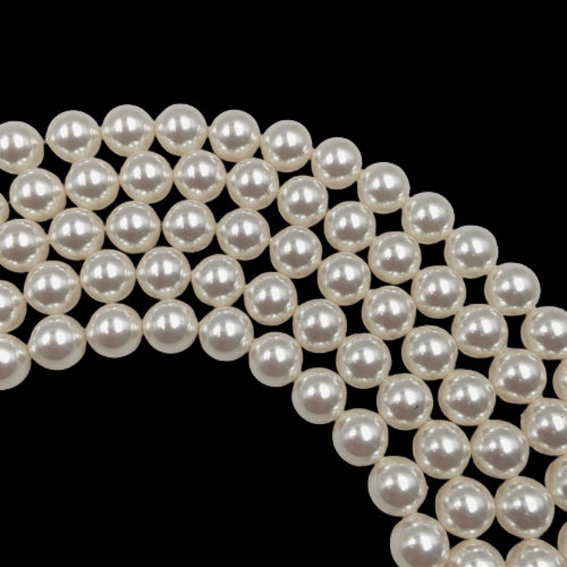 Natural crystal white 001 650 Swarovski pearl genuine Swarovski round beads for jewelry making 2mm 3mm 4mm 5mm 6mm 8mm 10mm 12mm zdjęcie 7