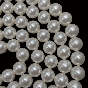 Natural crystal white 001 650 Swarovski pearl genuine Swarovski round beads for jewelry making 2mm 3mm 4mm 5mm 6mm 8mm 10mm 12mm zdjęcie 2