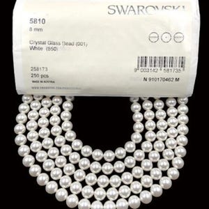 Swarovski crystal necklace pearl - Etsy 日本