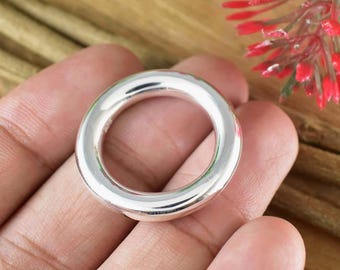 Classic Silver Band ~ 2-3-4-5-6-7-8 mm Silver Band ~ Plain Solid Round Stackable Ring for Men & Women ~ Everyday Wear ~ R-0027