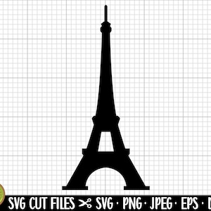 eiffel tower svg eiffel tower png eiffel tower silhouette eiffel tower vector commercial use cricut cut file
