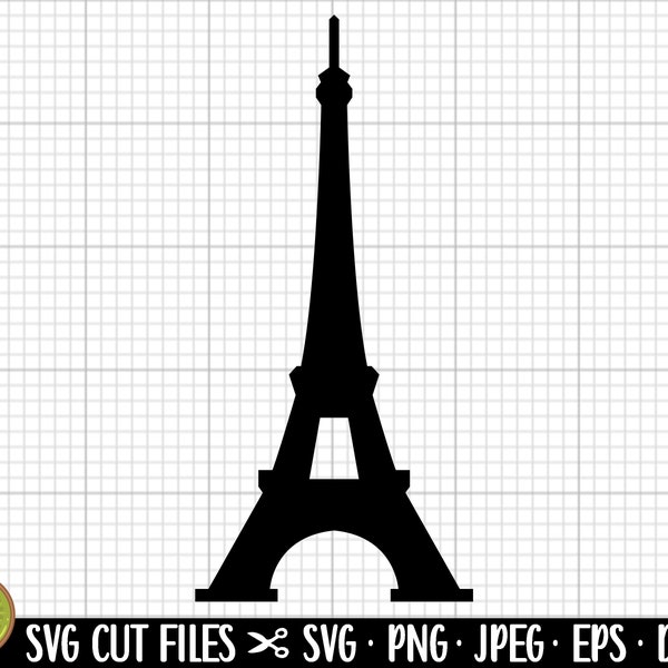 Eiffelturm svg Eiffelturm png Eiffelturm Silhouette Eiffelturm Vektor kommerzielle Nutzung Cricut Cut Datei