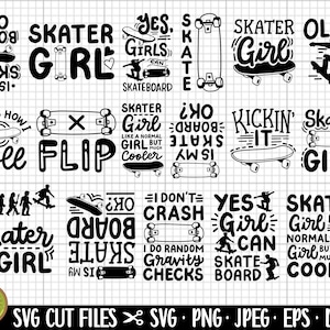 skater meisje png skateboard meisje svg skateboarden meisje png bundel sublimatie gratis commercieel gebruik skater meisje eps dxf cricut gesneden bestand