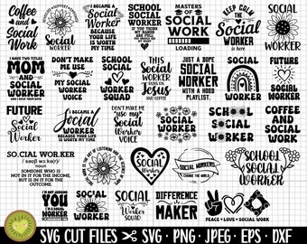 social worker svg bundle social worker png bundle social worker svg cut file cricut shirt eps dxf jpg jpeg free commercial use