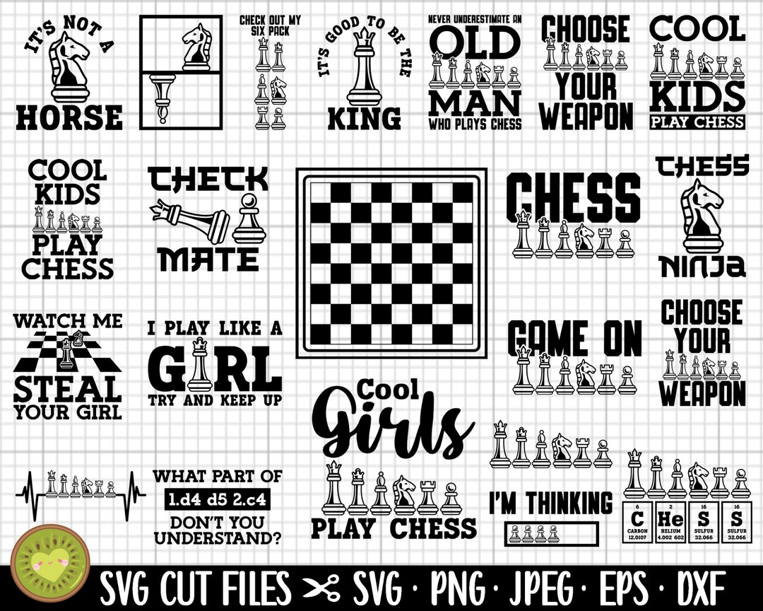 Chess Pieces SVG PNG JPG Cut Files Graphic by kaybeesvgs · Creative Fabrica