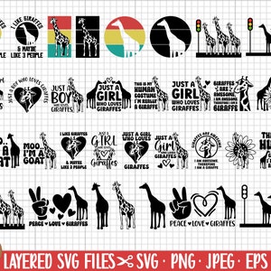 jirafa svg jirafa png paquete de jirafa svg clipart de jirafa silueta de jirafa svg png eps dxf jpg archivo de corte