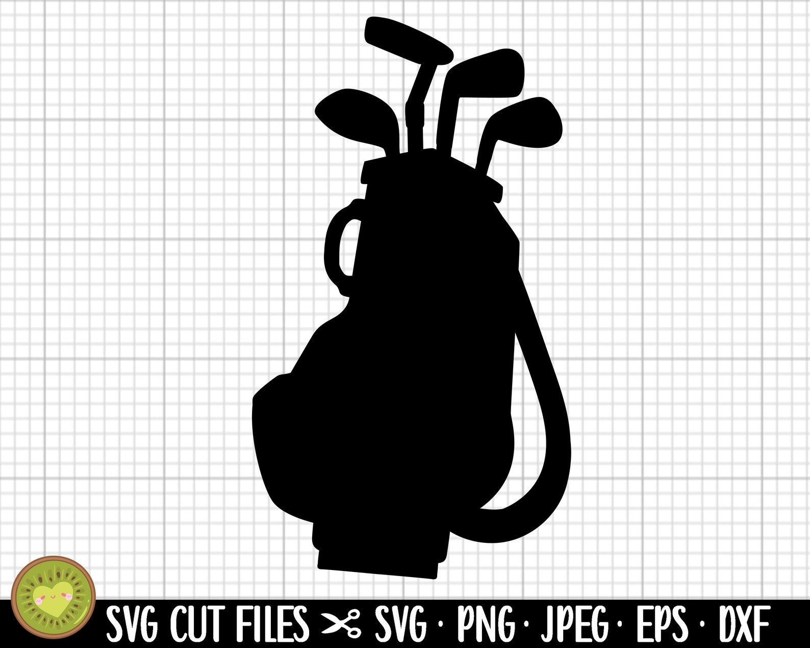 Golf Bag Silhouette, Golf Bag Svg Cut File Cricut, Golf Bag Png, Golf