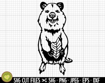 quokka svg quokka png quokka clipart quokka silhouette commercial use