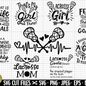 Lacrosse Bundle Cricut, Lacrosse Png Bundle Shirt Designs kommerzielle Nutzung