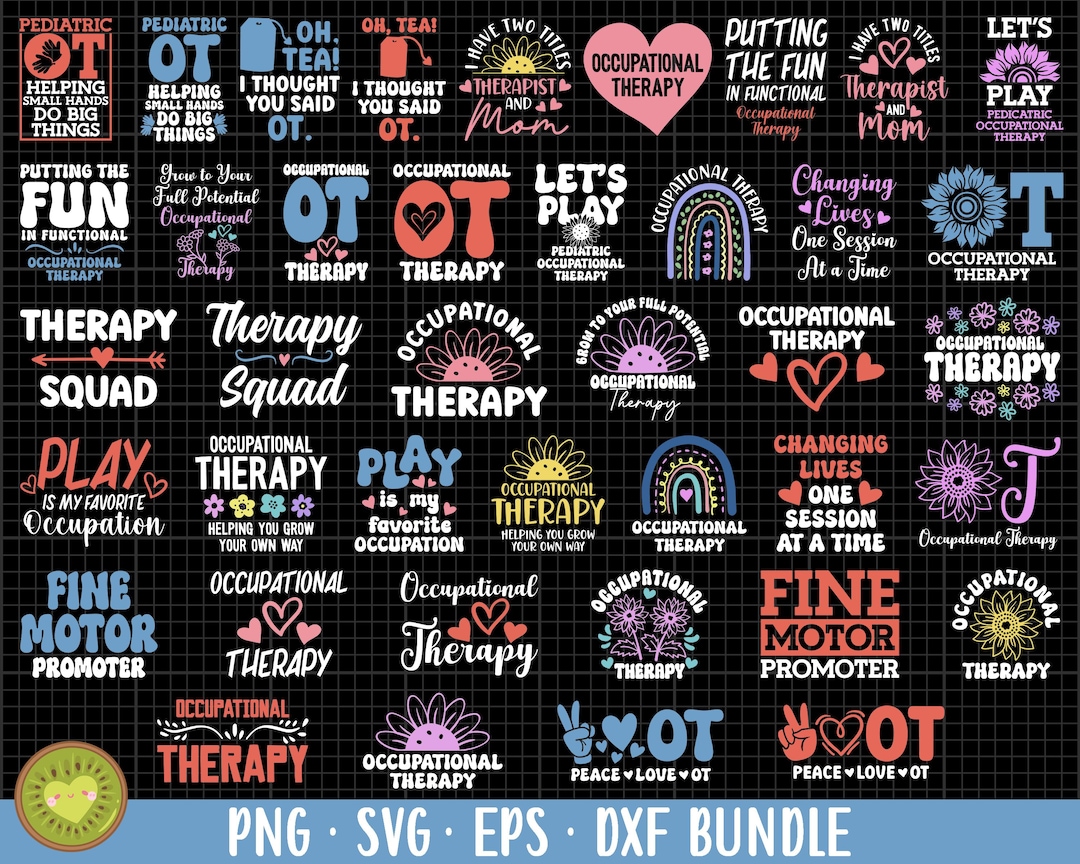Occupational Therapist Png Occupational Therapist Svg Ot Png Bundle ...