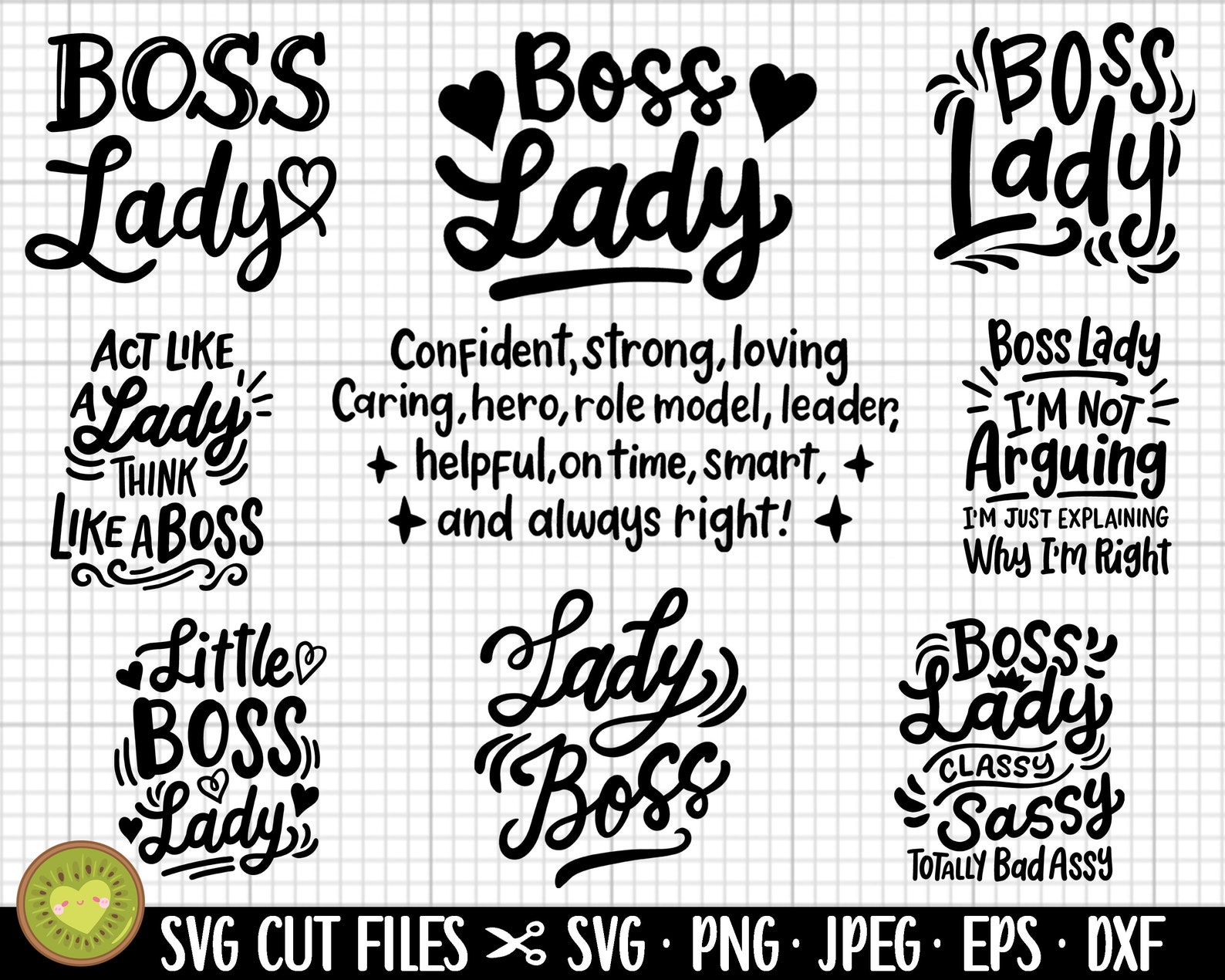 Boss Lady Svg Boss Babe Svg Female Boss Women In Business Etsy 