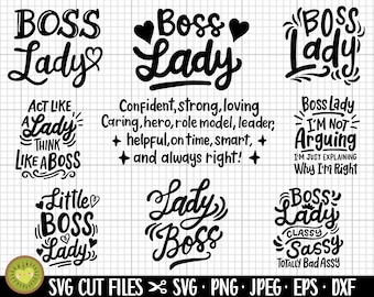 patron lady svg, boss babe svg, femme patronne, femmes d’affaires svg png cricut, femme entrpreneur svg bundle cricut