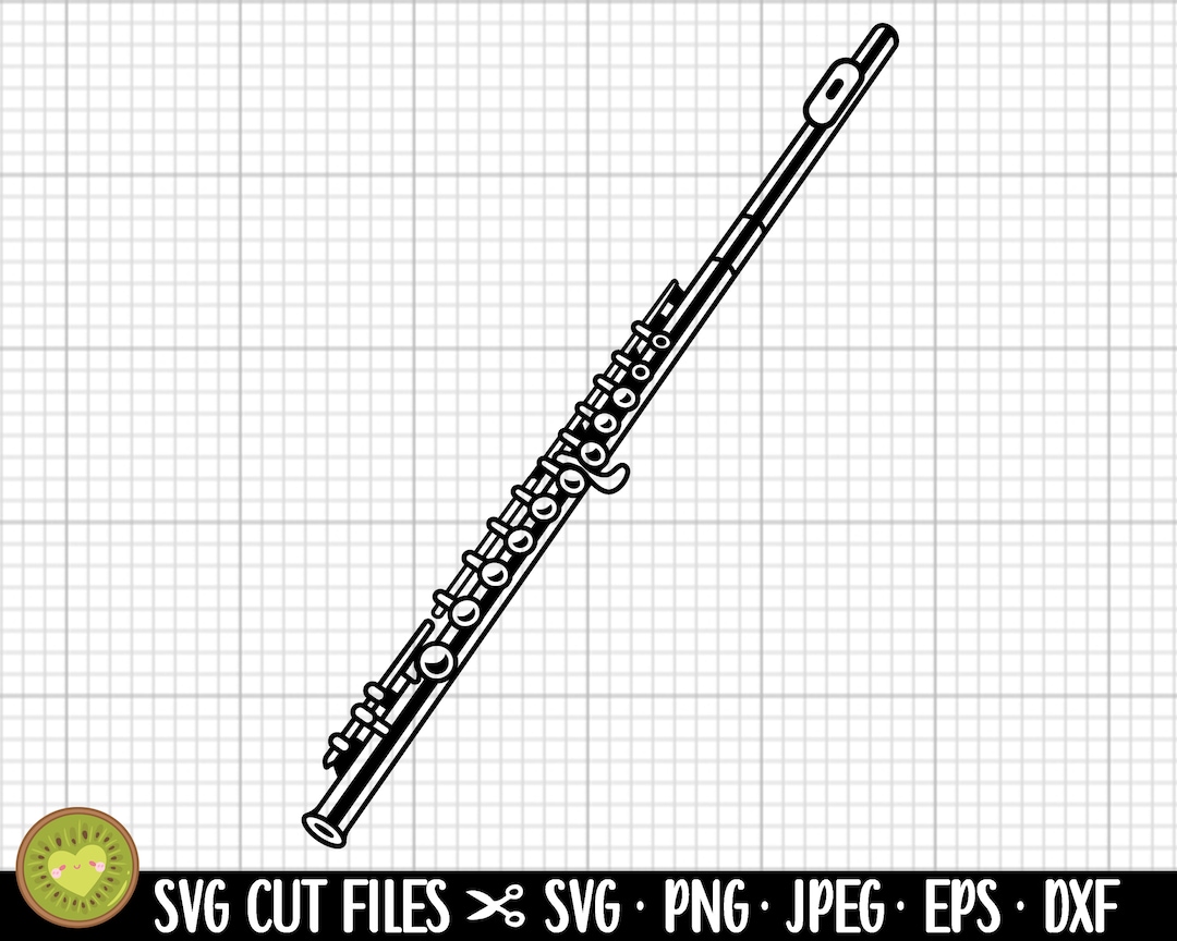 Flute Clipart Commercial Use Flute Svg Flute Png Etsy