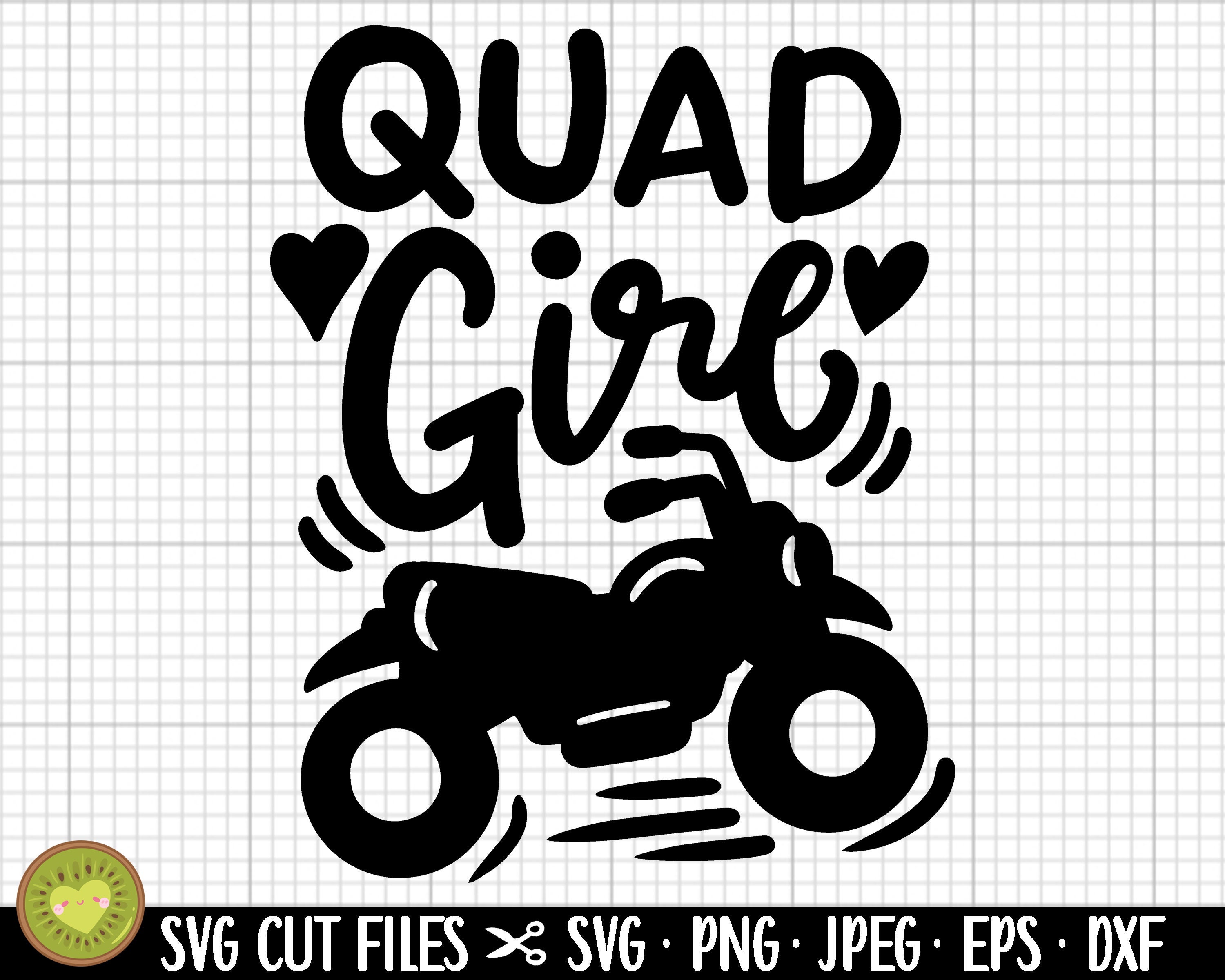 Atv Svg Quad Svg 4 Wheeler Svg Quad Girl Etsy