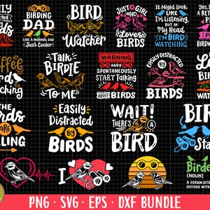 observação de pássaros png pacote observação de pássaros design de camisa pacote sublimação observação de pássaros svg arquivo de corte cricut eps dxf uso comercial gratuito