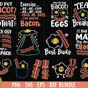 egg bacon png egg bacon svg egg bacon png bundle sublimination commercial use egg bacon eps dxf cricut cut file t shirt design
