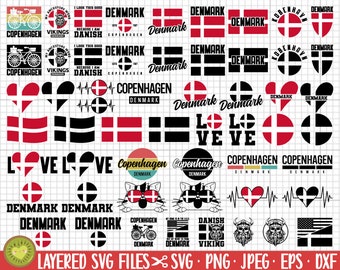 denmark svg png bundle