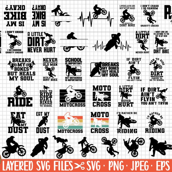 motocross svg bundle cricut cut files motocross svg png motorcross svg png mtx svg mtx png commercial use