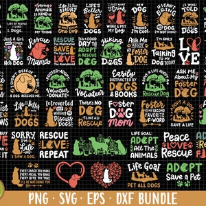 dog rescue png foster dog png dog adopt adoption shirt design bundle dog rescue svg cricut free commercial use sublimination