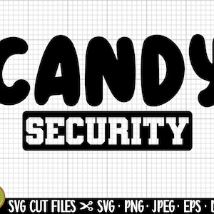 halloween candy security svg png