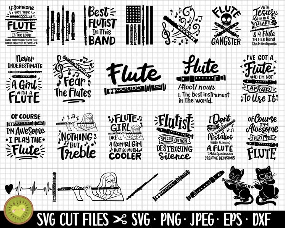 Flutist Svg Bundle for Cricut for Shirt Free Commercial Use - Etsy