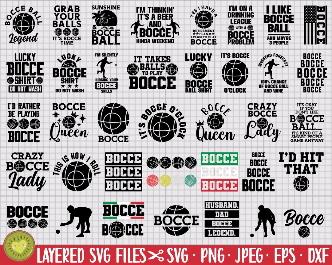 Pétanque svg bundle bocce png bundle Etsy France