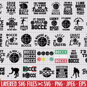 bocce svg bundle bocce png bundle