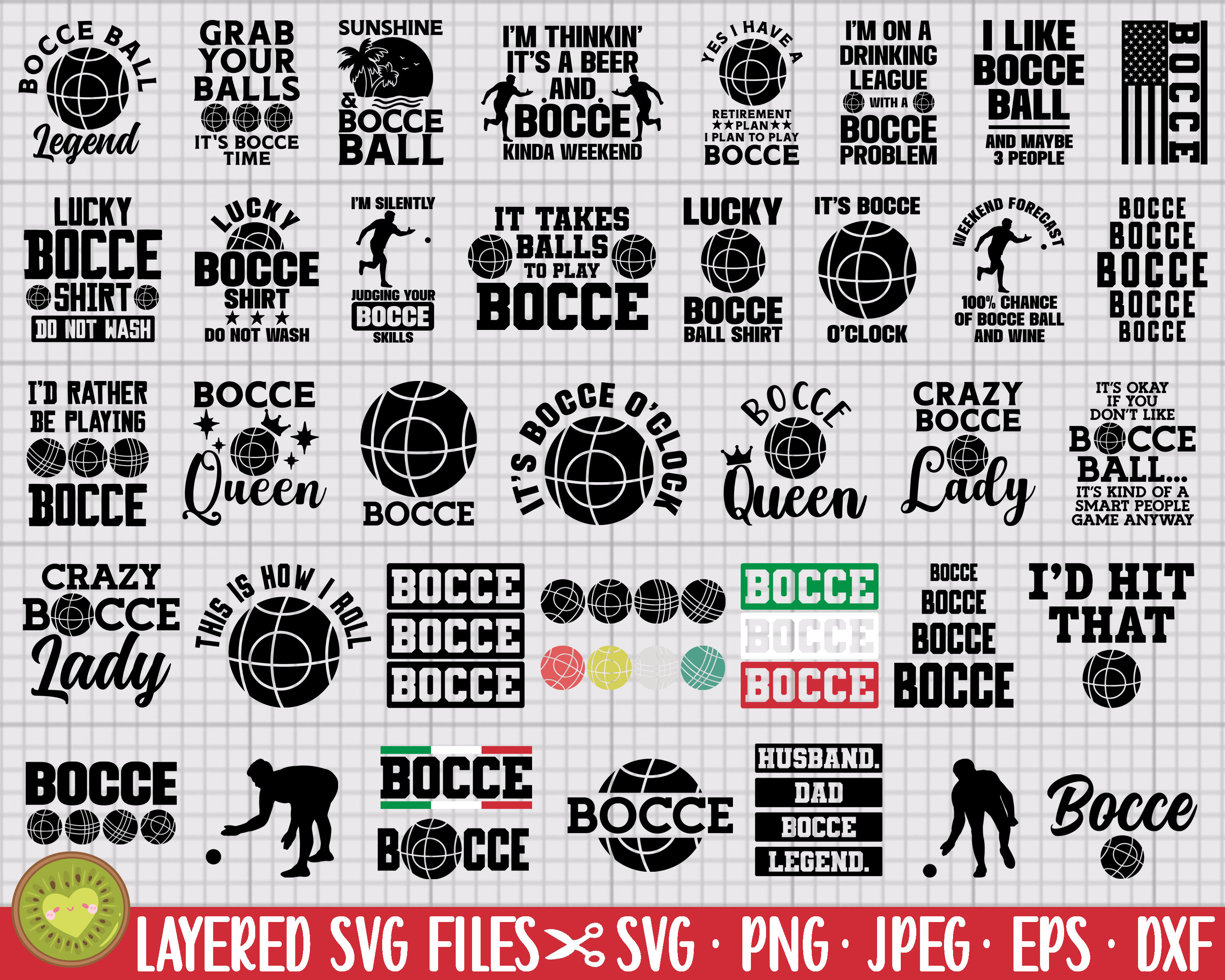 bocce svg bundle bocce png bundle