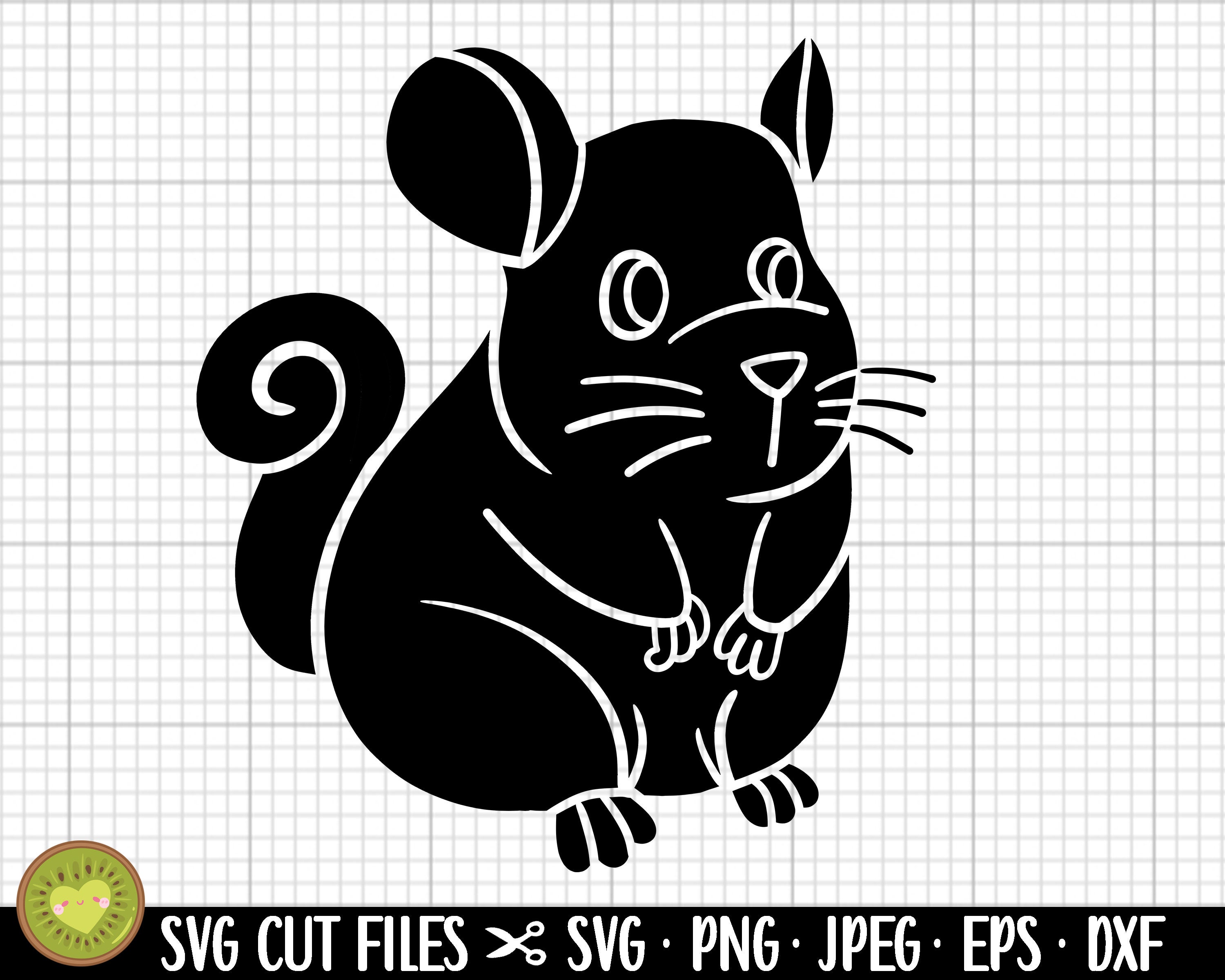 Chinchilla Svg Chinchilla Silhouette Clipart Commercial Use Etsy