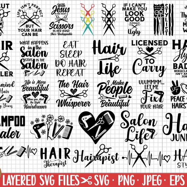 coiffeur svg png bundle coiffeur svg png bundle cricut coupe fichier eps dxf jpg