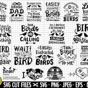 observation des oiseaux svg png eps dxf jpg fichier coupe cricut bird watcher svg png eps dxf jpg coupe fichier chemise design bundle