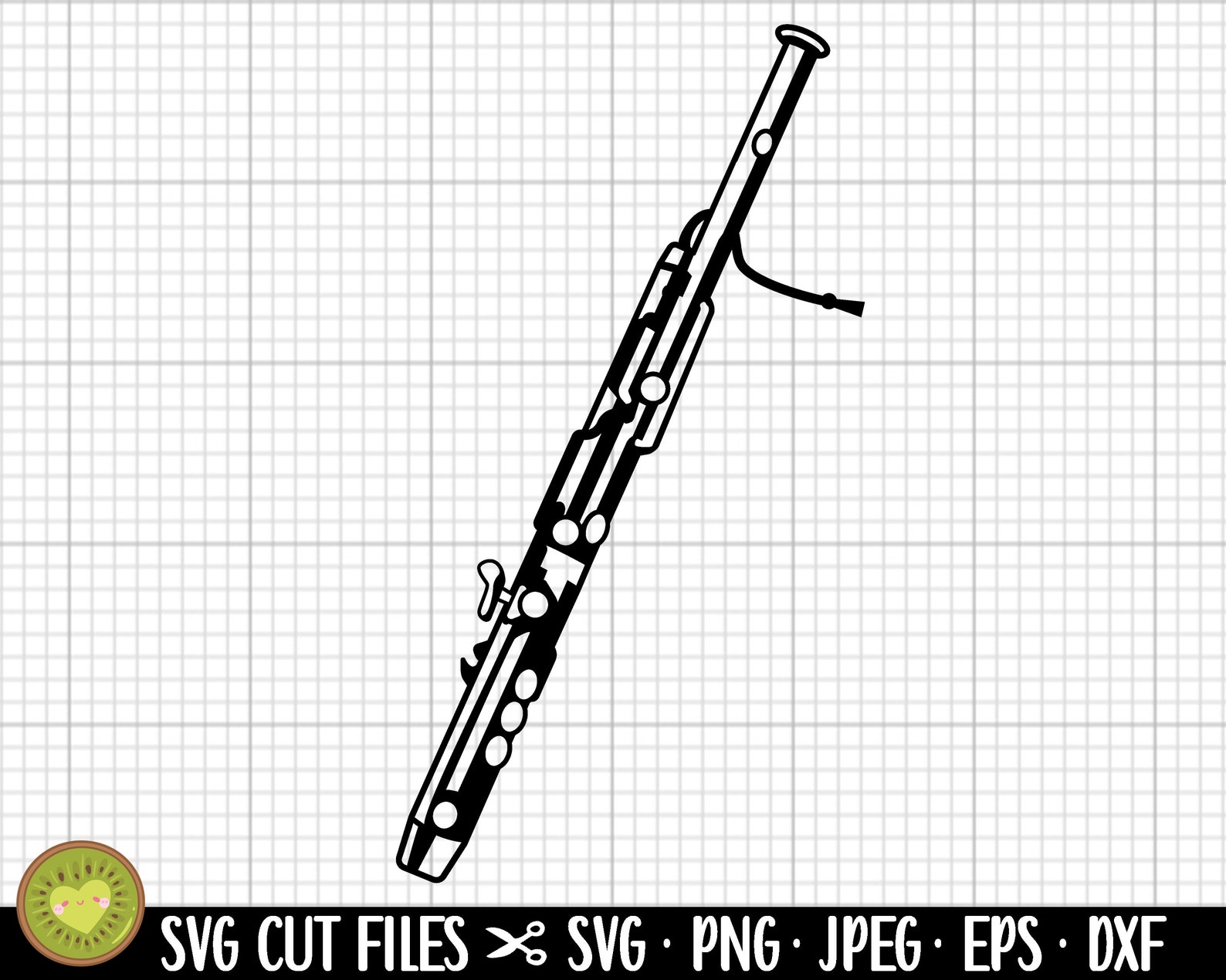 Bassoon Svg Bassoon Png Bassoon Silhouette Bassoon Clipart Bassoon Vector Commercial Use Etsy