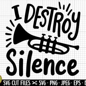 trompeta svg trompeta png trompeta svg diseño de camiseta cricut archivo de corte trompetista svg png