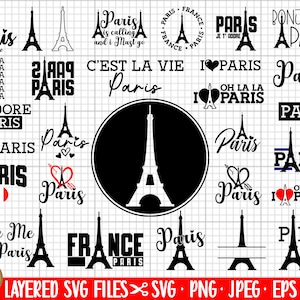 paris svg cricut paris png paris design bundle commercial use for cricut shirt paris souvenir designs