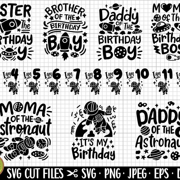outta space birthday svg bundle outta space birthday png bundle space birthday theme party astronaut birthday svg png