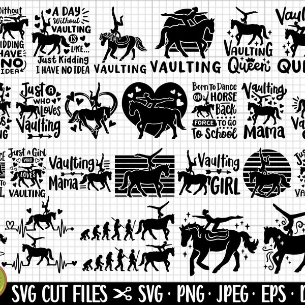 vaulting svg vaulting png bundle cricut silhouette sublimation eps dxf jpg jpeg vector commercial use